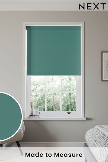 Peacock Green Echo Made to Measure Blackout Roller Blind (419085) | £57