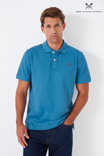 Crew Clothing Company Grey Classic Pique Polo Shirt (419300) | £40