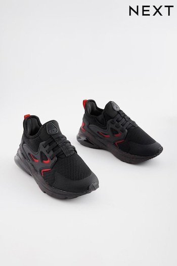 Red/Black Elastic Lace Trainers (419304) | £24 - £31