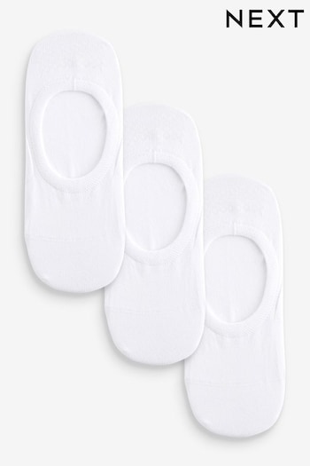 White Invisible Trainer Yrs 3 Pack (419492) | £8