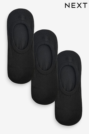 Black Invisible Trainer Socks 3 Pack (419500) | £8