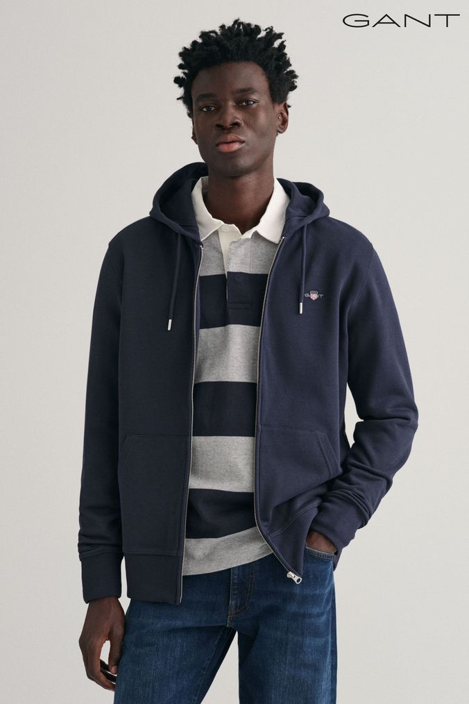 Gant zip sales up hoodie