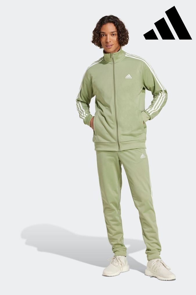 Blue and lime green adidas tracksuit clearance