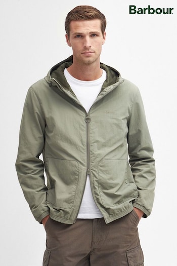 Barbour® Green Berwick Showerproof Hooded Jacket (419856) | £149