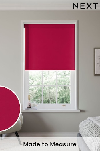 Peony Pink Echo Made to Measure Blackout Roller Blind (419970) | £57