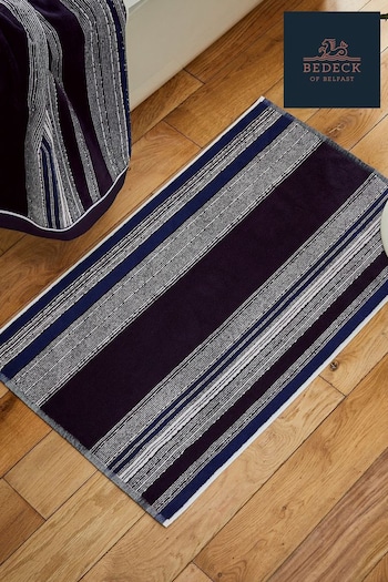 Bedeck of Belfast Navy Imara Bath Mat (420181) | £30