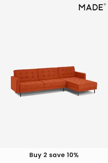 MADE.COM Orange Rosslyn Right Hand Facing Sofa Bed (420227) | £999