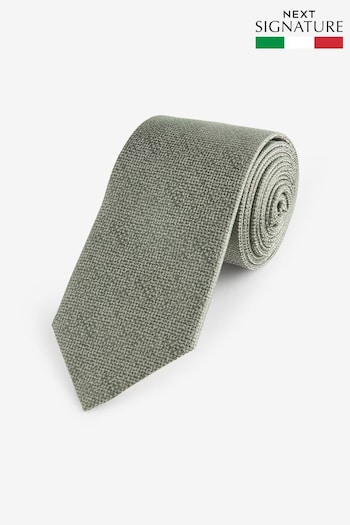 Light Green Signature Made In Italy Tie (420335) | £30