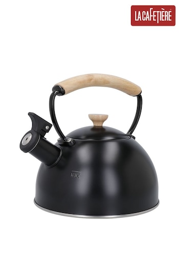 La Cafetiere Black 16L Whistling Kettle (420501) | £50