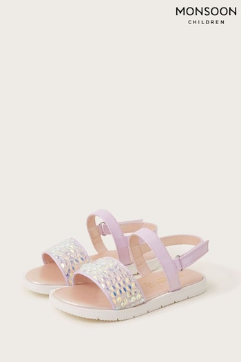 Monsoon Pink Mermaid Sequin Sandals (420559) | £26 - £28