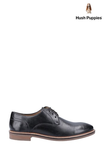 Hush Puppies Black Brayden Shoes (420565) | £85