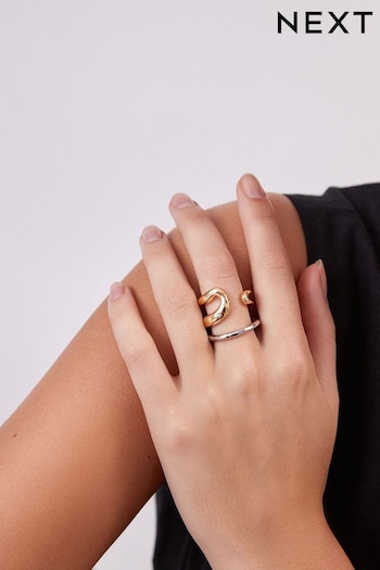 Gold/Silver Chunky Ring Pack (420609) | £10.50