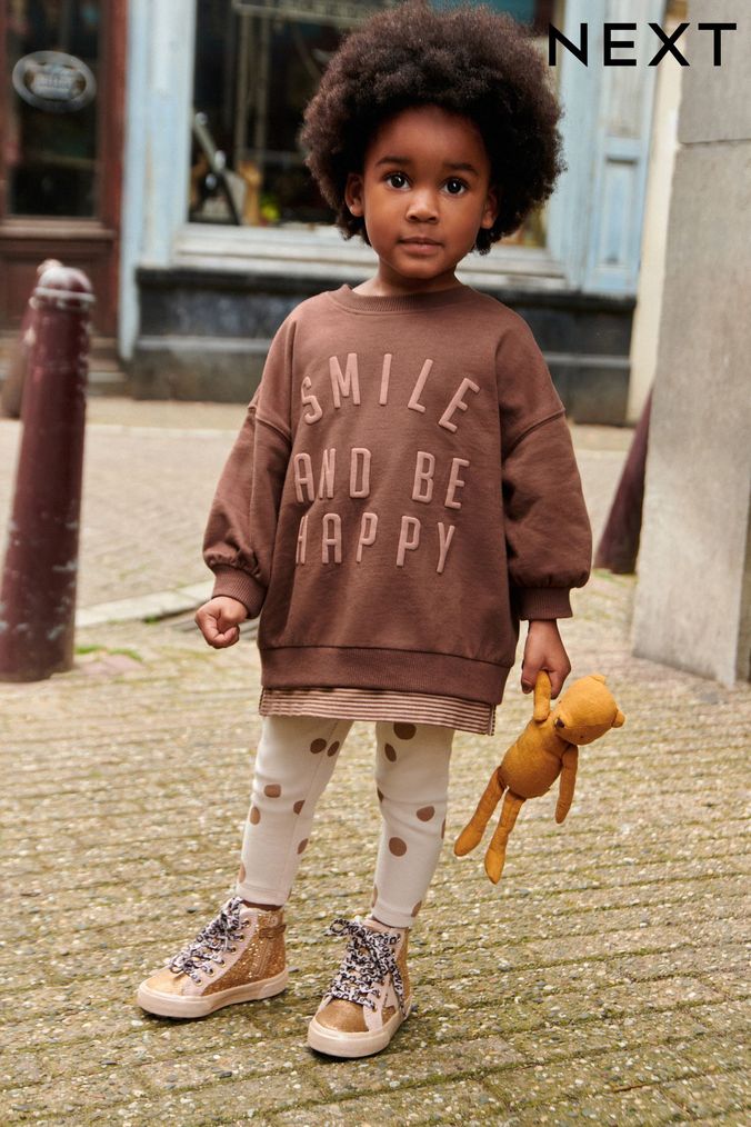 Little girls on sale brown leggings