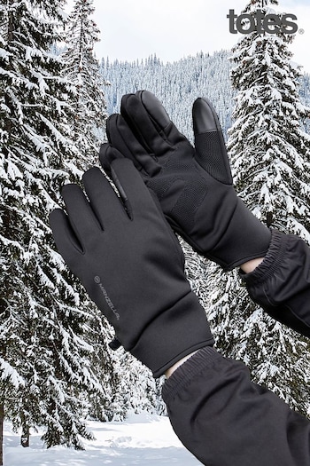 Totes Black Mens Manzella Warmest Gloves (420811) | £30