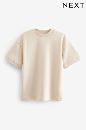 Natural Relaxed Fit Heavyweight T-Shirt (3-16yrs) (421170) | £6 - £11