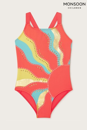 Monsoon Orange Sunshine Sequin Swimsuit (421269) | £19 - £23