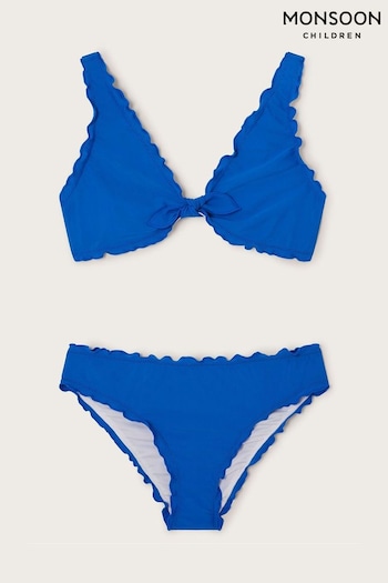 Monsoon Blue Frill Bikini Set (421377) | £20 - £22