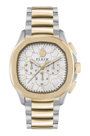 Philipp Plein Gents Gold Tone 44 mm Watch (421598) | £610