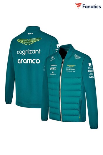 Fanatics Green Aston Martin Aramco Cognizant F1 2023 Official Team Hybrid Jacket (421603) | £165