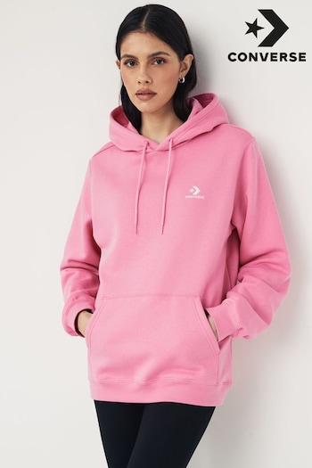 Converse Silver Pink Star Chevron Pullover Hoodie (421700) | £45