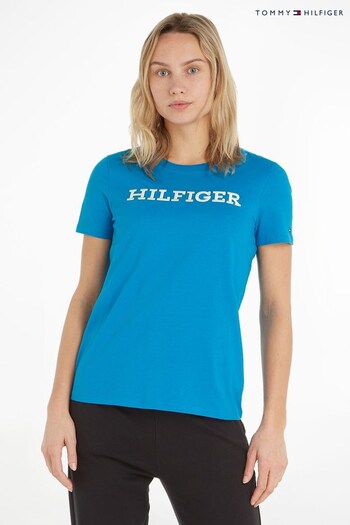 Tommy sandale Hilfiger Blue Logo T-Shirt (421919) | £32
