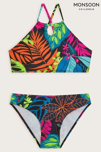 Monsoon Green Palm Print Bikini Set (421945) | £20 - £22