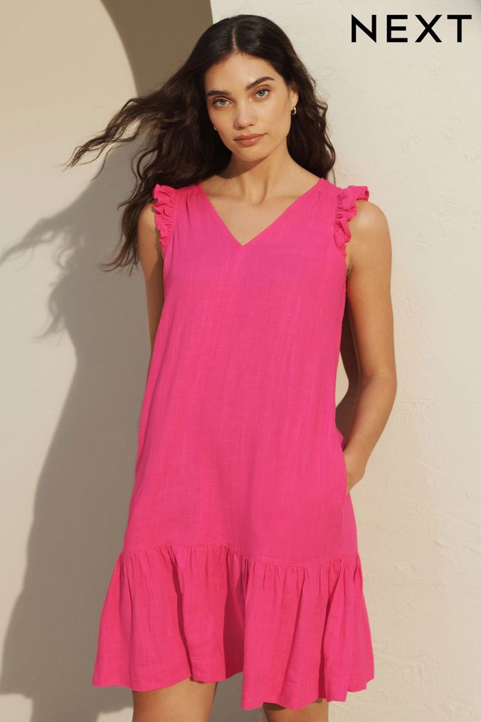 Ladies pink summer dresses cheap