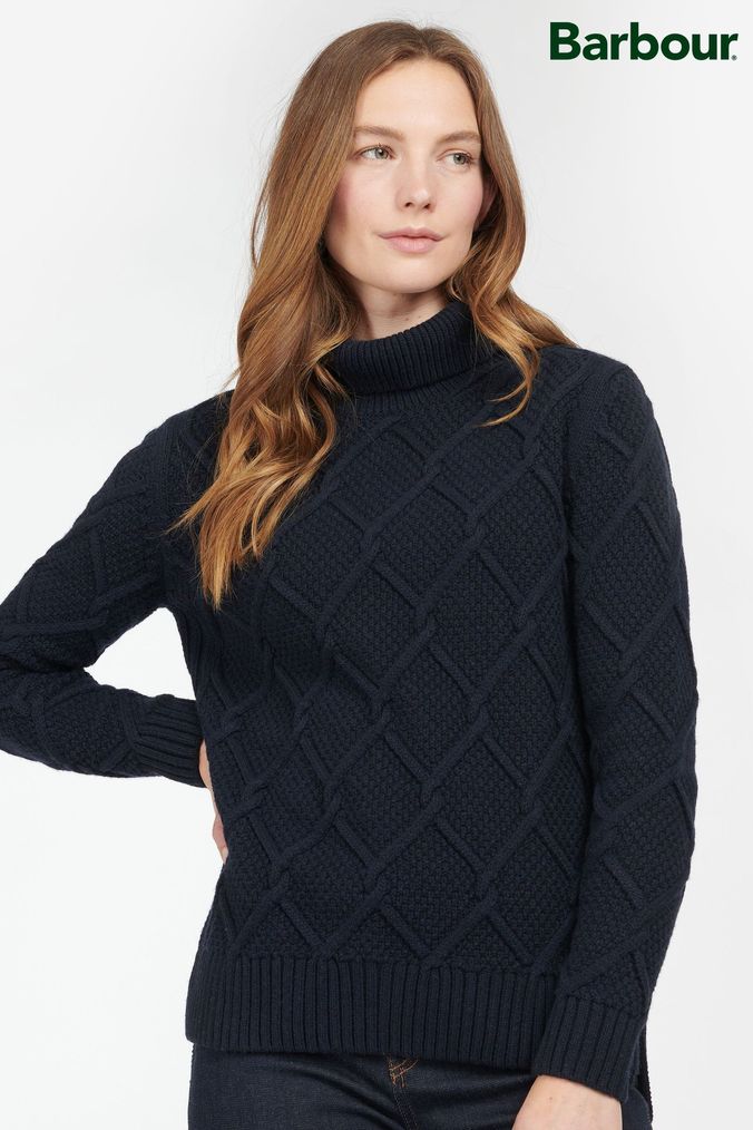 Barbour jumper womens clearance Blue