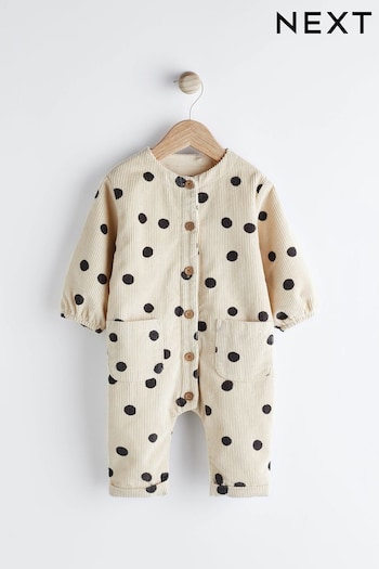 Monochrome Baby Corduroy Jumpsuit (0mths-2yrs) (422066) | £18 - £20