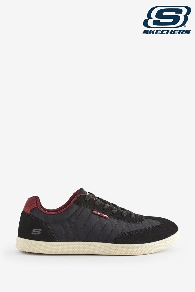 Skechers street uplift leather double zip slip on trainer sale