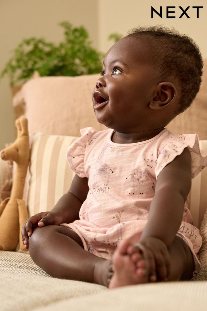 Baby girl pink romper top