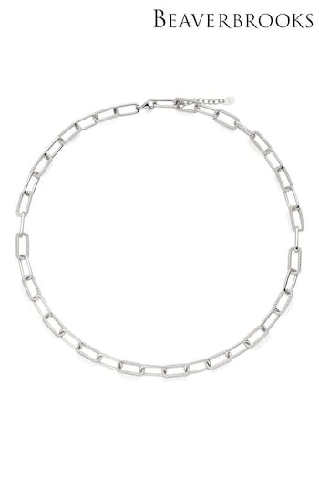 Beaverbrooks Silver Paperchain Necklace (422516) | £295