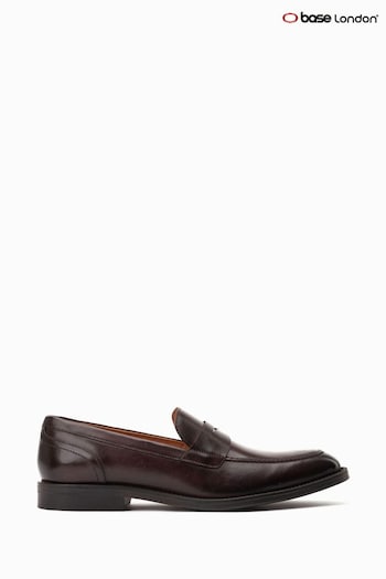 Base London Kennedy Slip-On Penny Brown Loafers (422598) | £70