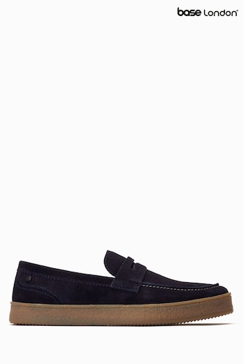 Base London Blue Claude Slip On Penny Loafers (422652) | £60
