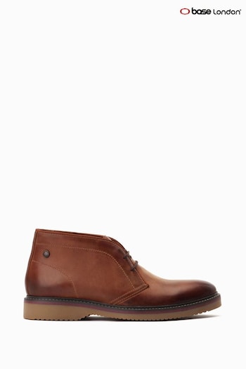 Base London Brody Lace-Up Chukka Brown Boots (422708) | £75