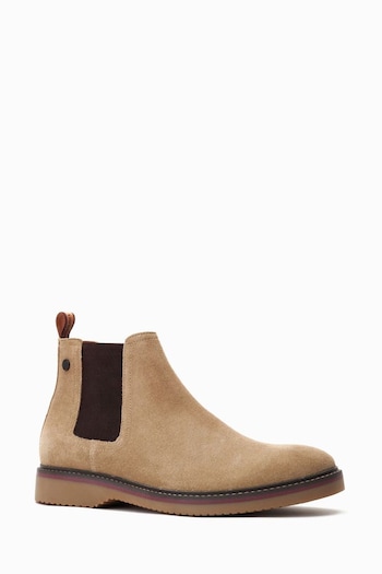 Base London Natural Hooper Pull-On Chelsea Boots oro (422787) | £75