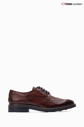 Base London Hatfield Lace-Up Brown Brogue Shoes (422847) | £75