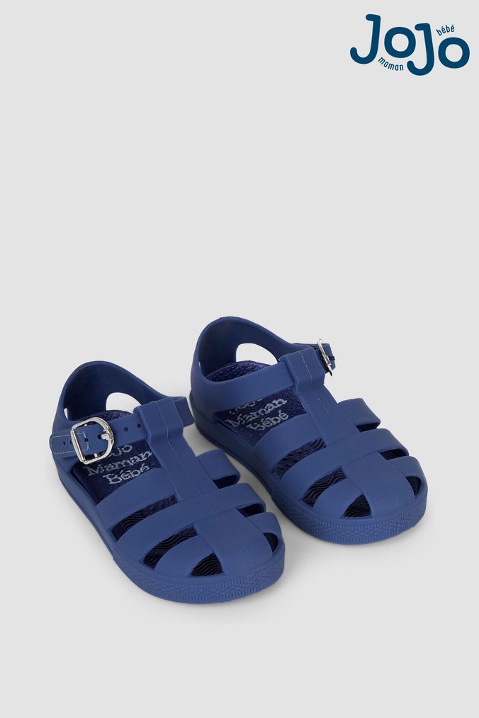 Navy blue sales jelly sandals