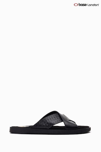 Base London Astro Slip-On Black Sandals (422884) | £45