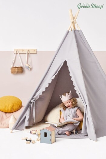 The Little Green Sheep Grey Teepee Play Tent (423045) | £100