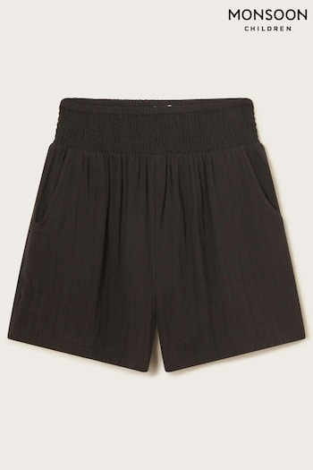 Monsoon Black Cheesecloth Shorts (423273) | £22 - £24