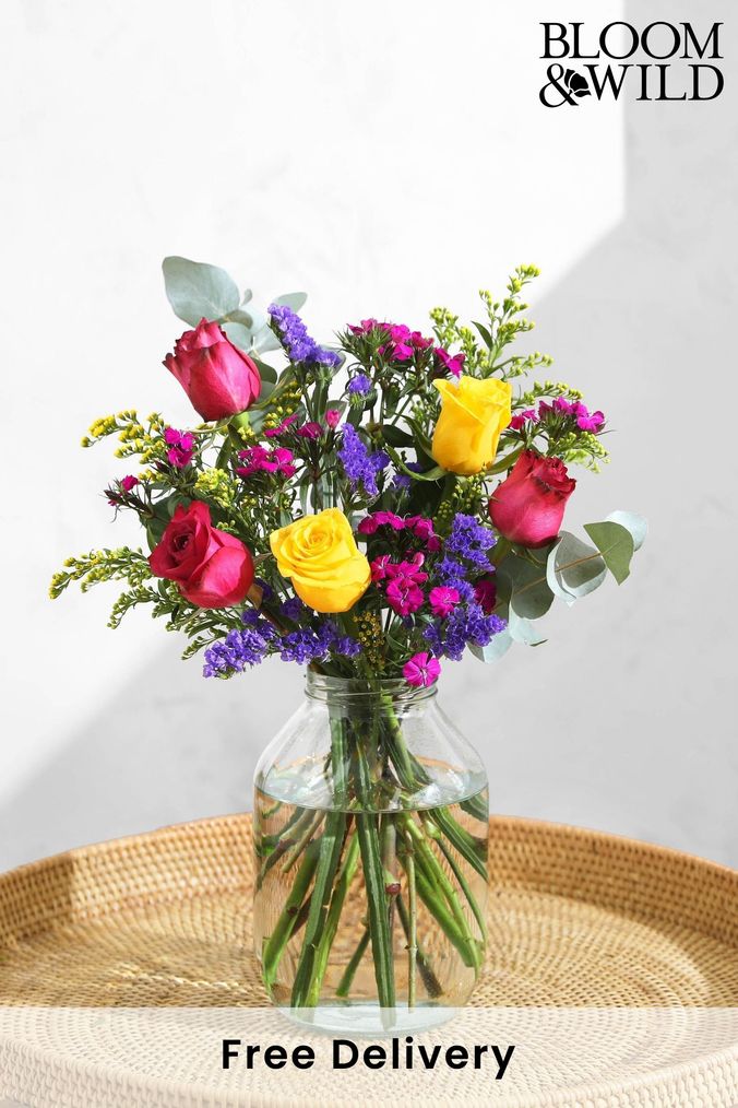 Bloom & Wild Bright The Leah Letterbox Fresh Flower Bouquet (423374) | £30