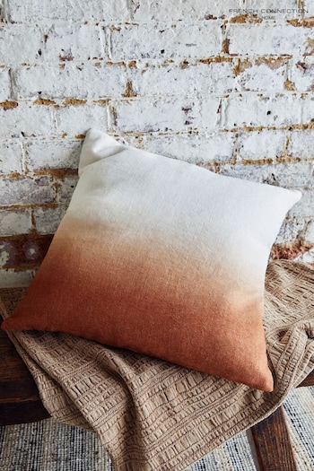 French Connection Rust Alawi Ombre Linen Cushion (423424) | £25