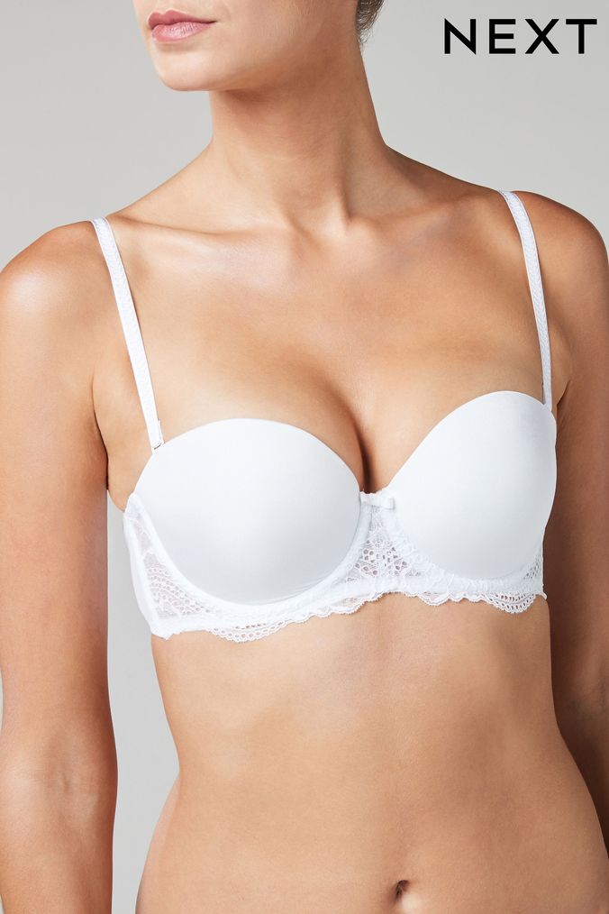 White Tripple Boost Push-Up Strapless Bra (423566) | £20