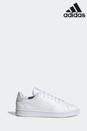 adidas White Sportswear Advantage Trainers (423571) | £70