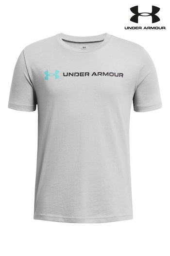 Under Armour Grey/Blue	Wordmark T-Shirt (423672) | £22