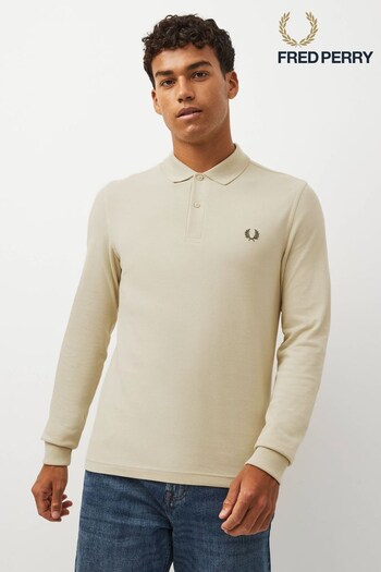 Fred Perry Plain Long Sleeve Polo Shirt (423726) | £90