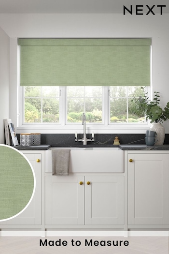 Fern Green Earth Made to Measure Blackout Roller Blind (423919) | £66