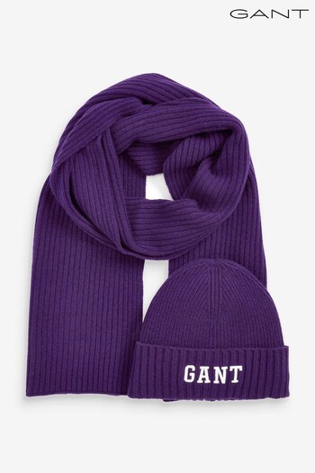 GANT Melange Beanie Scarf Gift Set (423946) | £100