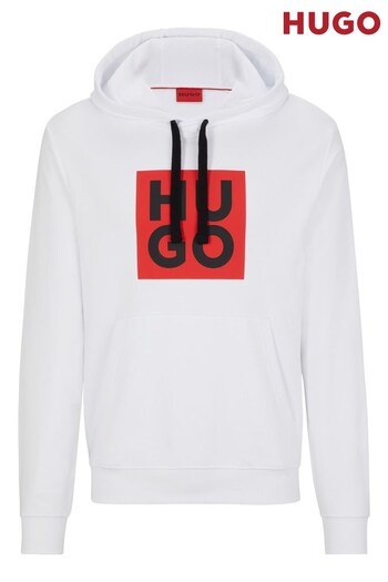 HUGO Large Box Logo Overhead Hoodie (424293) | £99